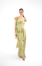 Mimi - verde - Cindel vestidos maxi, midi, mini, para toda ocasion, largos, de fiesta, de boda