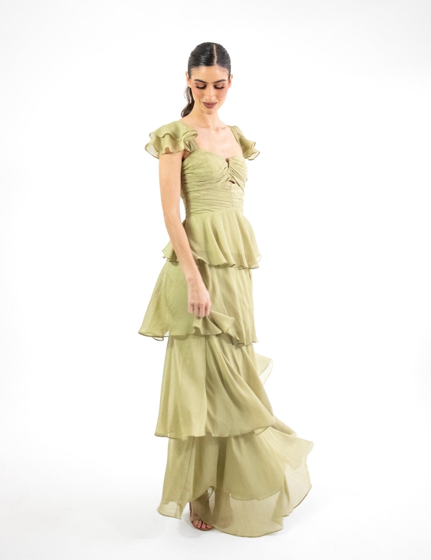 Mimi - verde - Cindel vestidos maxi, midi, mini, para toda ocasion, largos, de fiesta, de boda