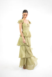 Mimi - verde - Cindel vestidos maxi, midi, mini, para toda ocasion, largos, de fiesta, de boda