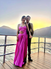 Mirra - rosa - Cindel vestidos maxi, midi, mini, para toda ocasion, largos, de fiesta, de boda