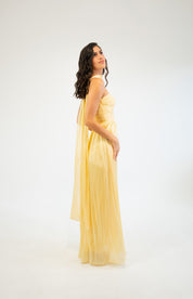 Nesta - amarillo - Cindel vestidos maxi, midi, mini, para toda ocasion, largos, de fiesta, de boda