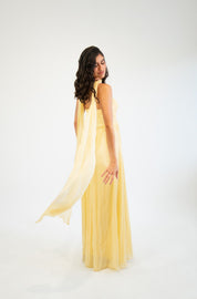 Nesta - amarillo - Cindel vestidos maxi, midi, mini, para toda ocasion, largos, de fiesta, de boda