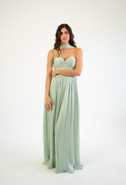 Nesta - verde - Cindel vestidos maxi, midi, mini, para toda ocasion, largos, de fiesta, de boda