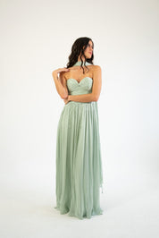 Nesta - verde - Cindel vestidos maxi, midi, mini, para toda ocasion, largos, de fiesta, de boda