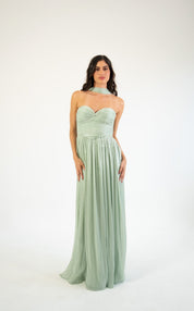 Nesta - verde - Cindel vestidos maxi, midi, mini, para toda ocasion, largos, de fiesta, de boda
