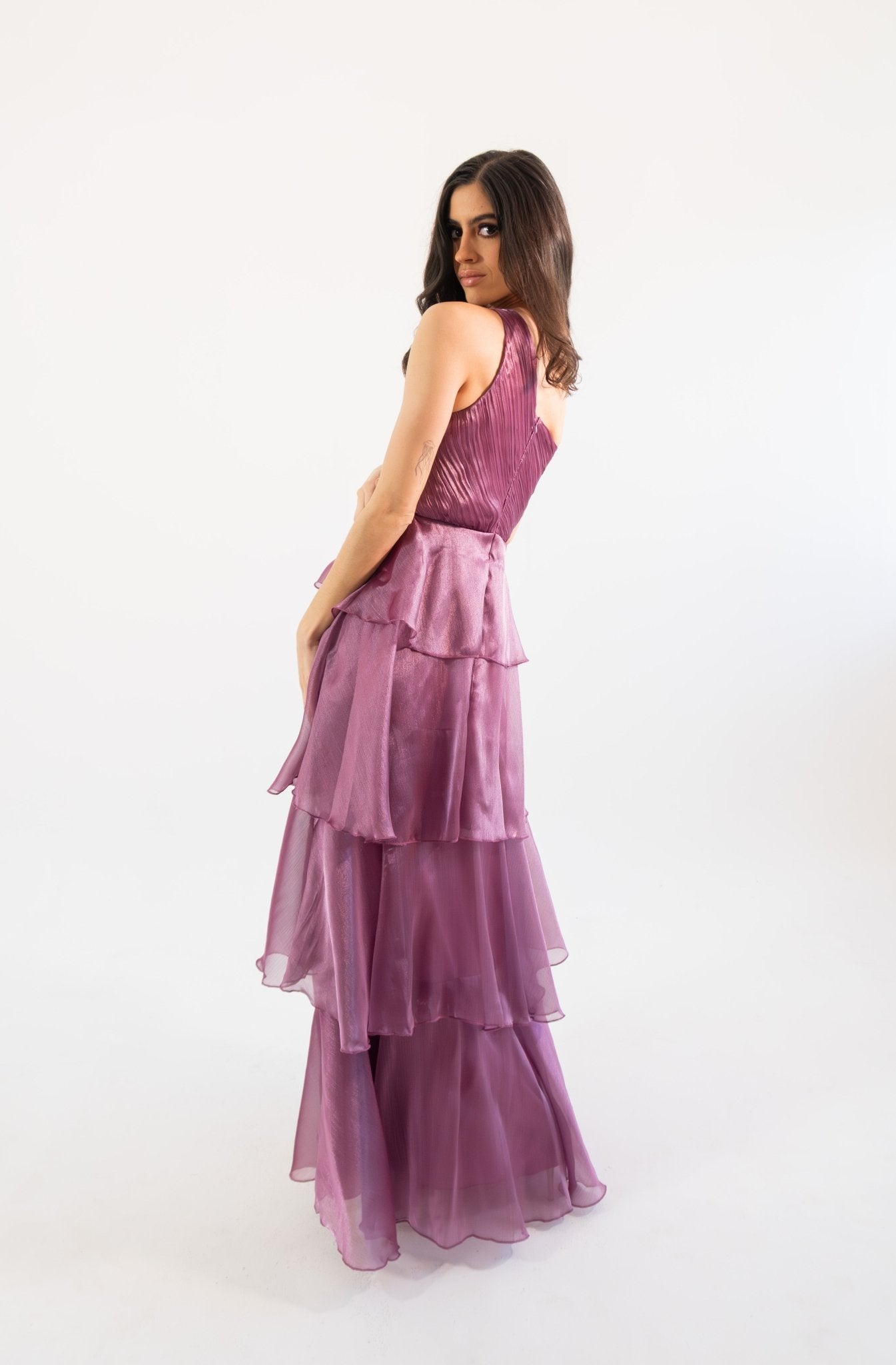 Oria - rosa - Cindel vestidos maxi, midi, mini, para toda ocasion, largos, de fiesta, de boda