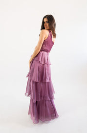 Oria - rosa - Cindel vestidos maxi, midi, mini, para toda ocasion, largos, de fiesta, de boda