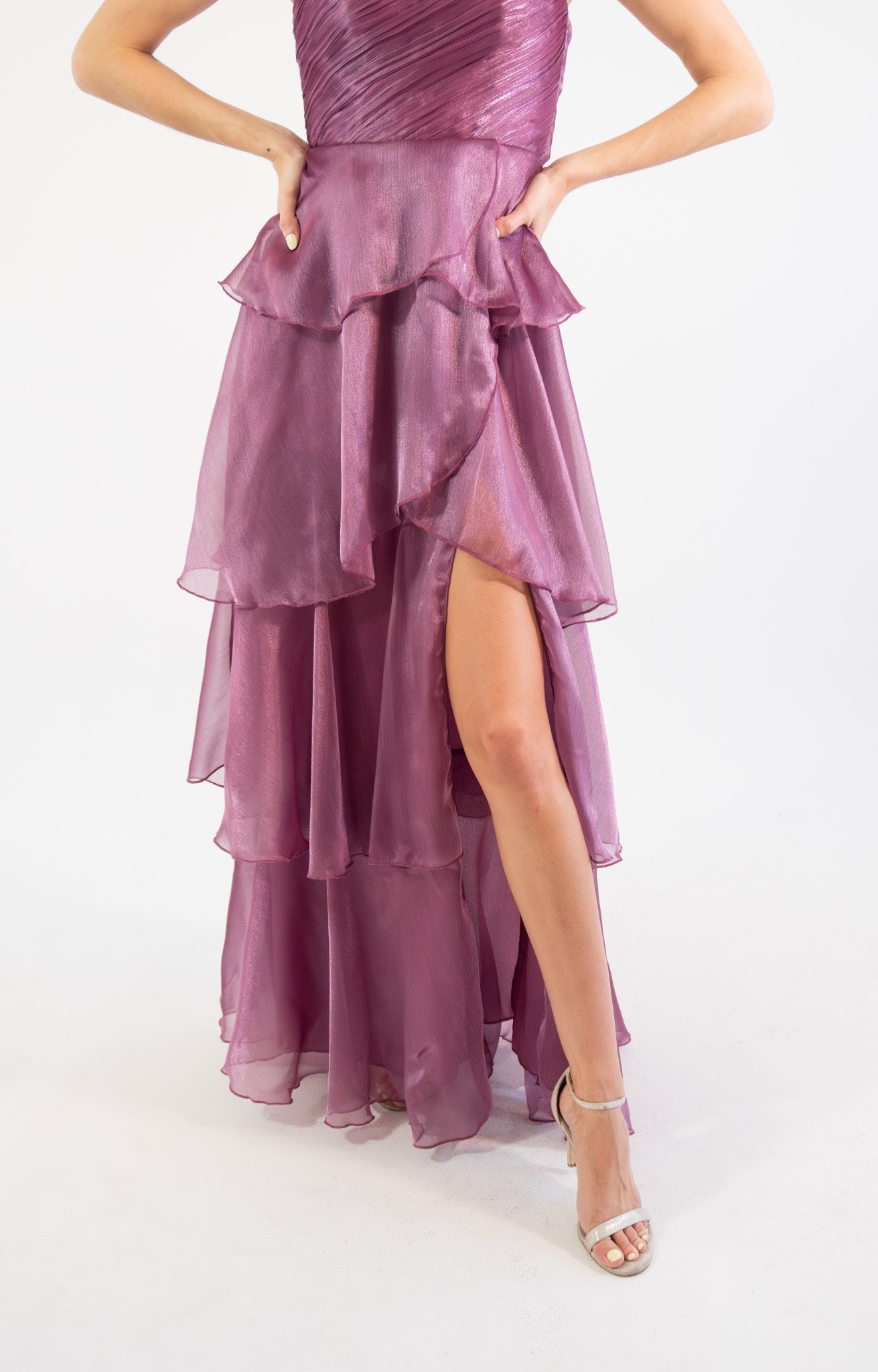 Oria - rosa - Cindel vestidos maxi, midi, mini, para toda ocasion, largos, de fiesta, de boda