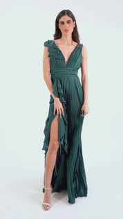 Dorota - verde satin