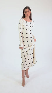 Georgie polka - blanco