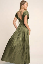 Regina - verde olivo - Cindel vestidos maxi, midi, mini, para toda ocasion, largos, de fiesta, de boda