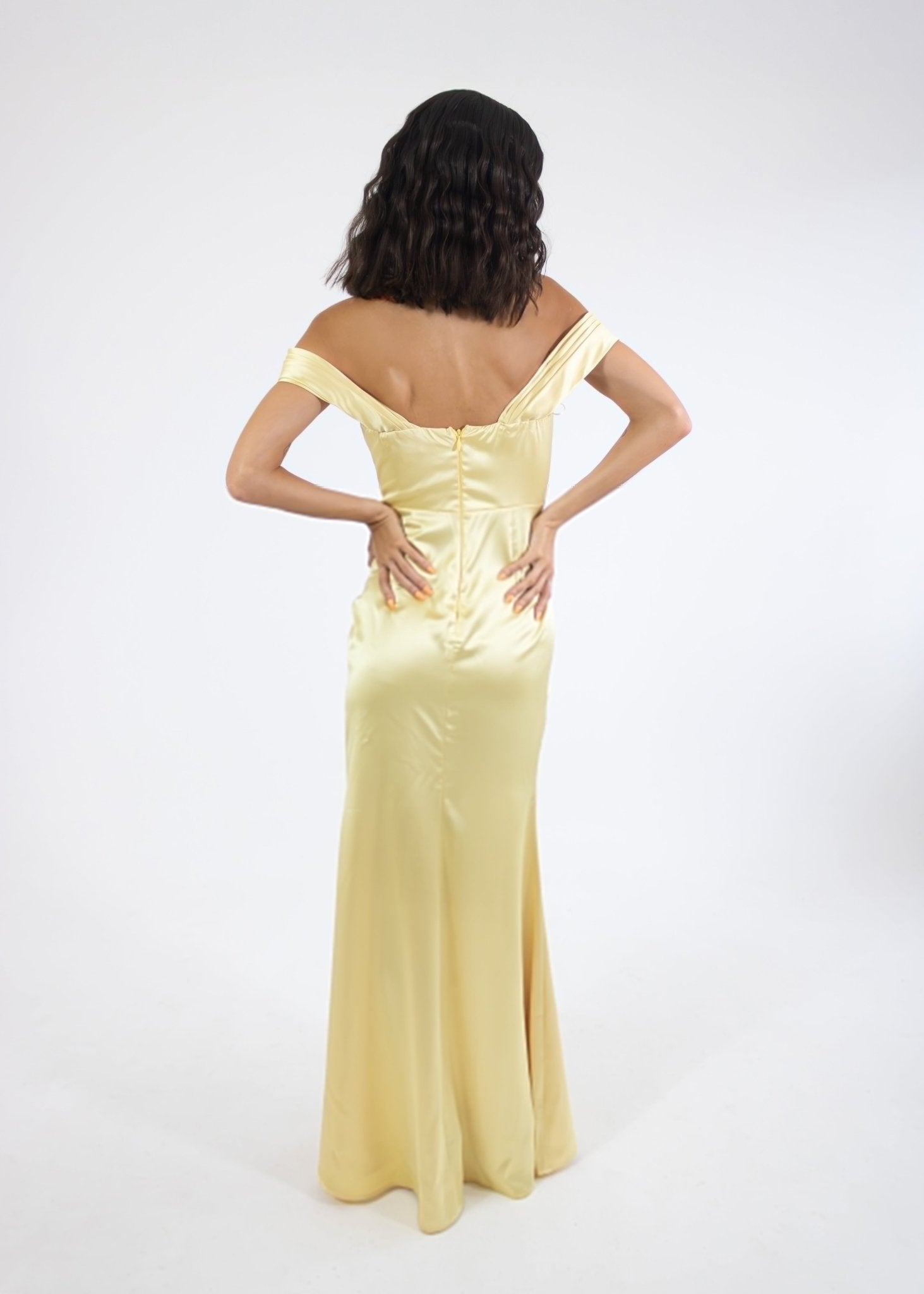 Sasha - amarillo - Cindel vestidos maxi, midi, mini, para toda ocasion, largos, de fiesta, de boda