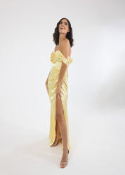 Sasha - amarillo - Cindel vestidos maxi, midi, mini, para toda ocasion, largos, de fiesta, de boda