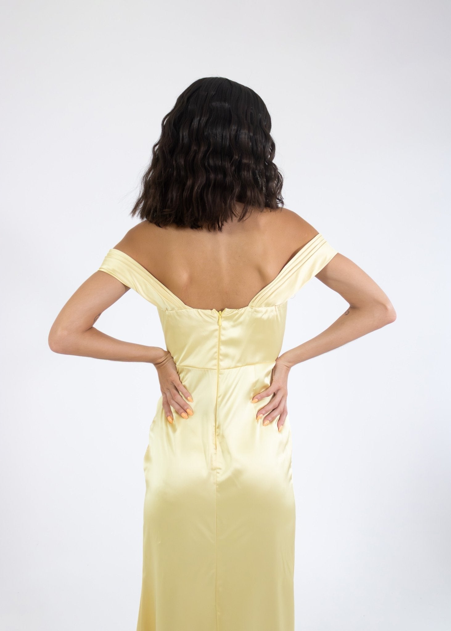 Sasha - amarillo - Cindel vestidos maxi, midi, mini, para toda ocasion, largos, de fiesta, de boda