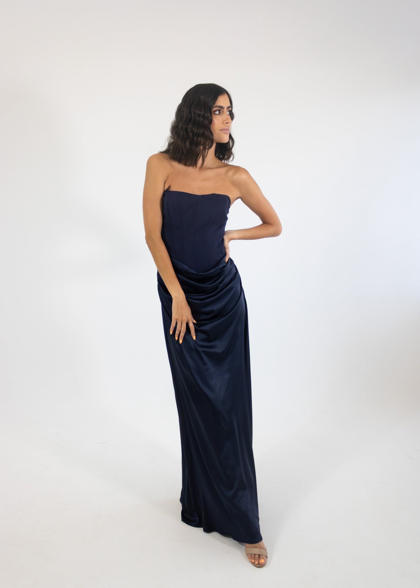 Sisi - azul - Cindel vestidos maxi, midi, mini, para toda ocasion, largos, de fiesta, de boda