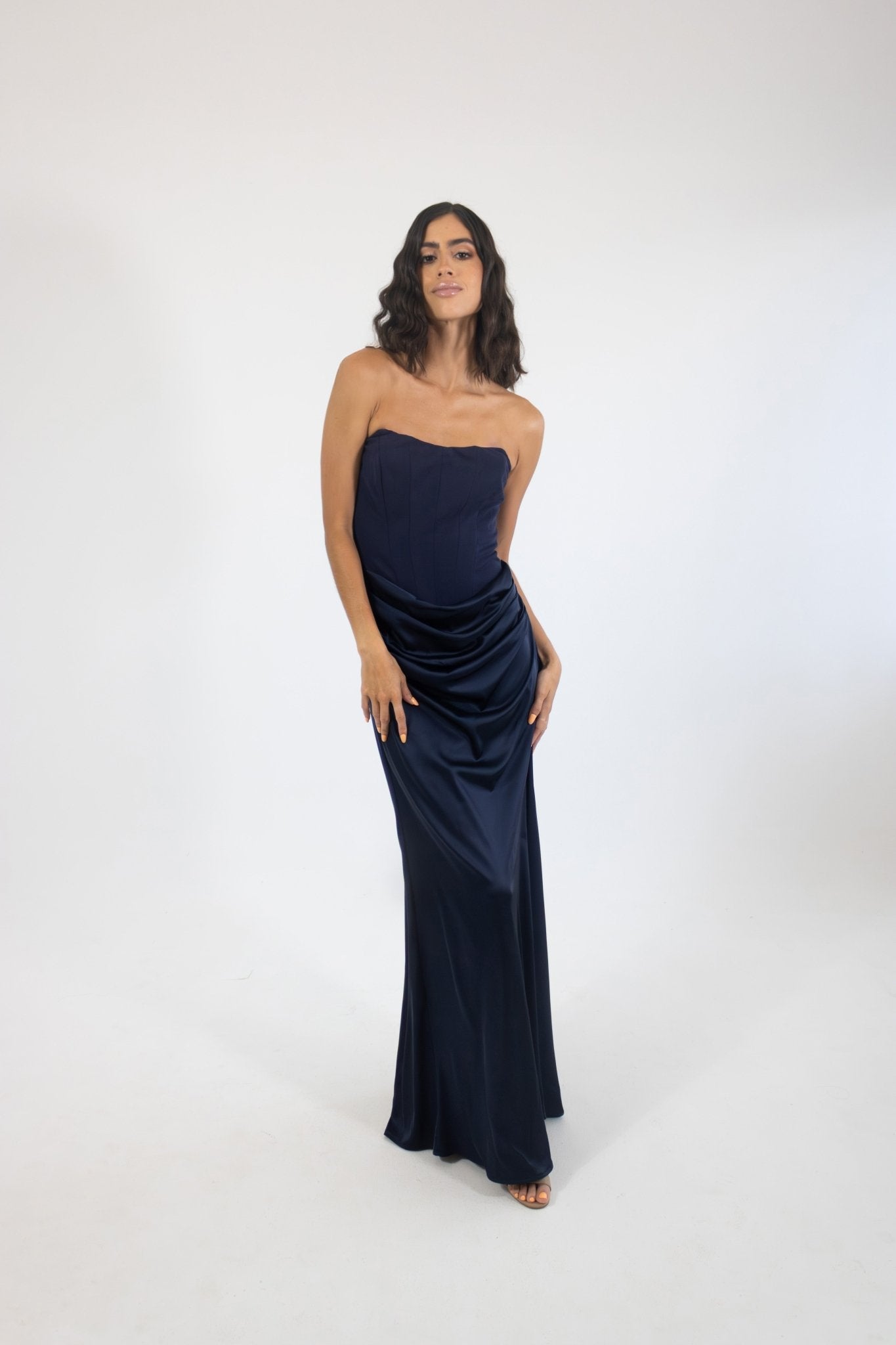 Sisi - azul - Cindel vestidos maxi, midi, mini, para toda ocasion, largos, de fiesta, de boda