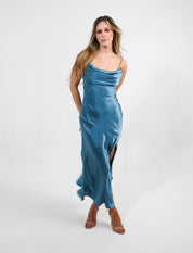 Tabata - azul oscuro - Cindel vestidos maxi, midi, mini, para toda ocasion, largos, de fiesta, de boda