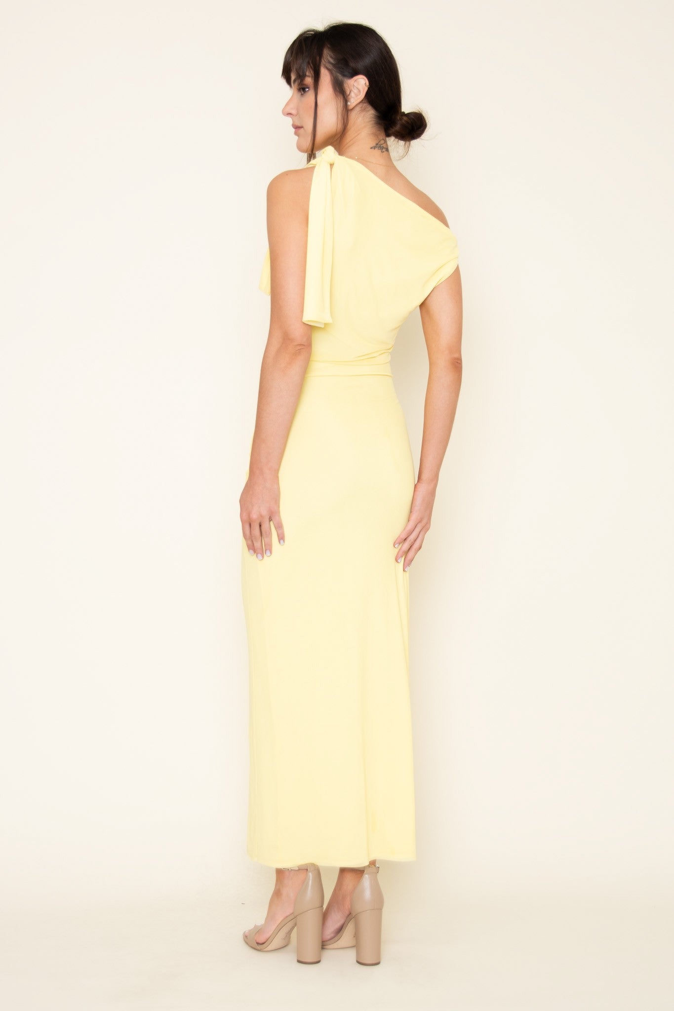 Titi - amarillo - Cindel vestidos maxi, midi, mini, para toda ocasion, largos, de fiesta, de boda