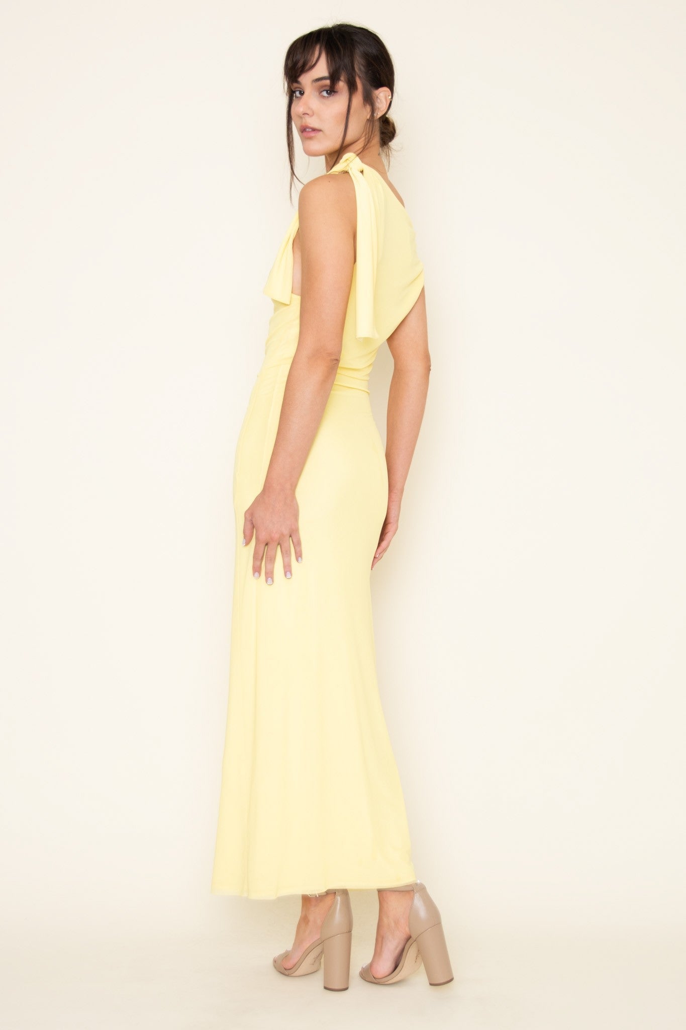 Titi - amarillo - Cindel vestidos maxi, midi, mini, para toda ocasion, largos, de fiesta, de boda