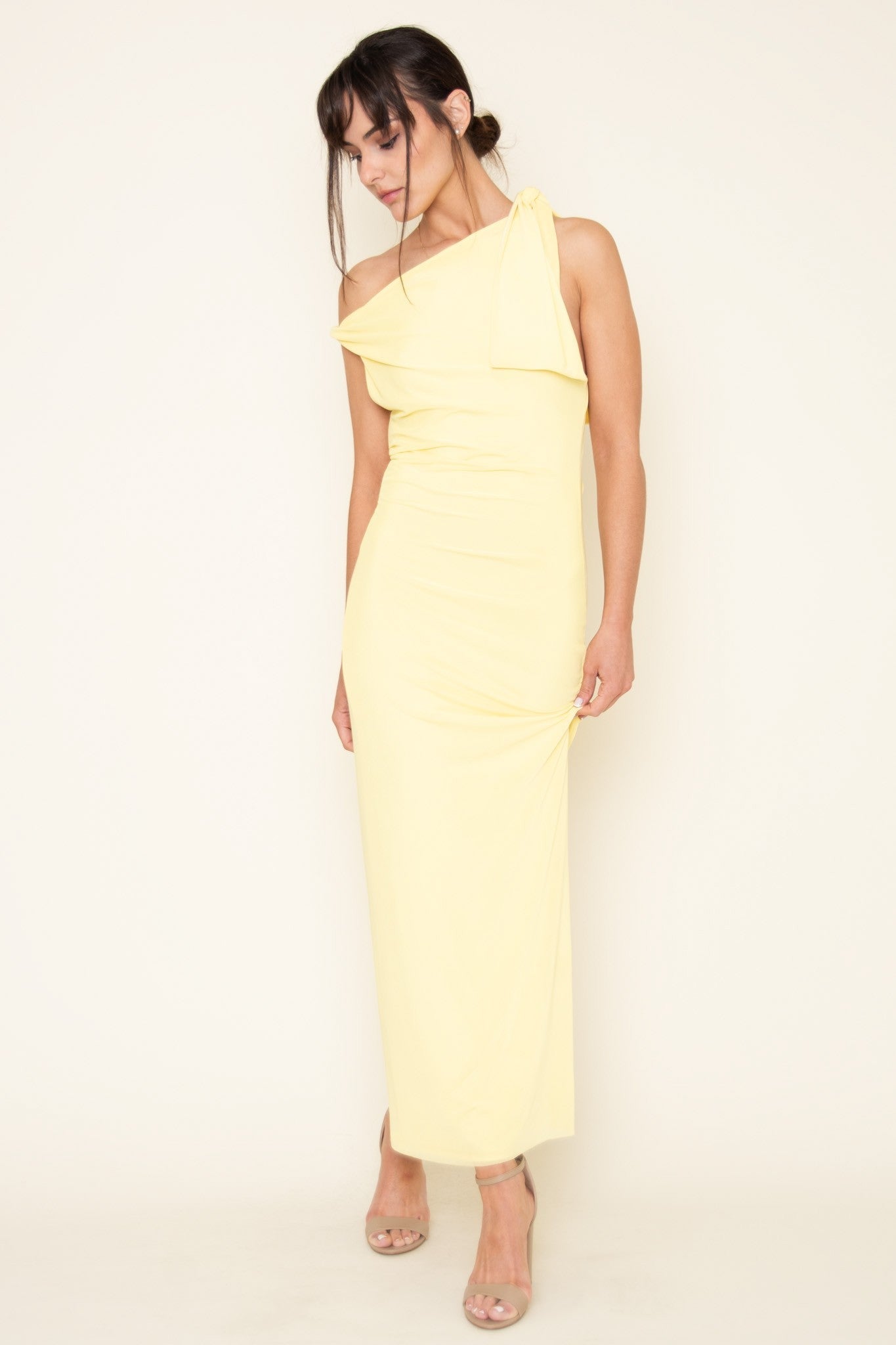 Titi - amarillo - Cindel vestidos maxi, midi, mini, para toda ocasion, largos, de fiesta, de boda