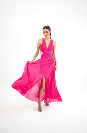 Velma - rosa - Cindel vestidos maxi, midi, mini, para toda ocasion, largos, de fiesta, de boda