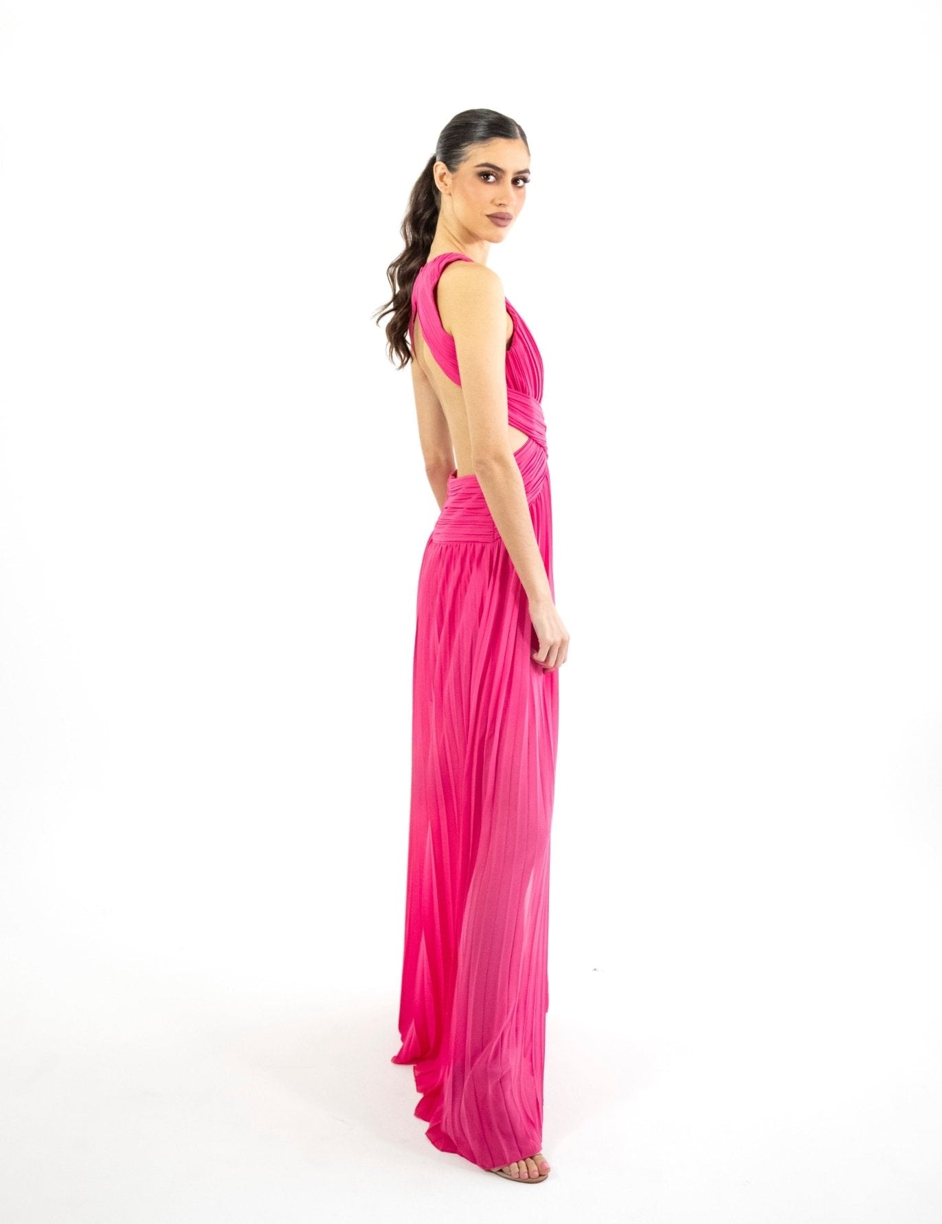 Velma - rosa - Cindel vestidos maxi, midi, mini, para toda ocasion, largos, de fiesta, de boda