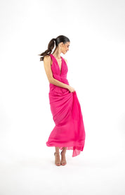 Velma - rosa - Cindel vestidos maxi, midi, mini, para toda ocasion, largos, de fiesta, de boda