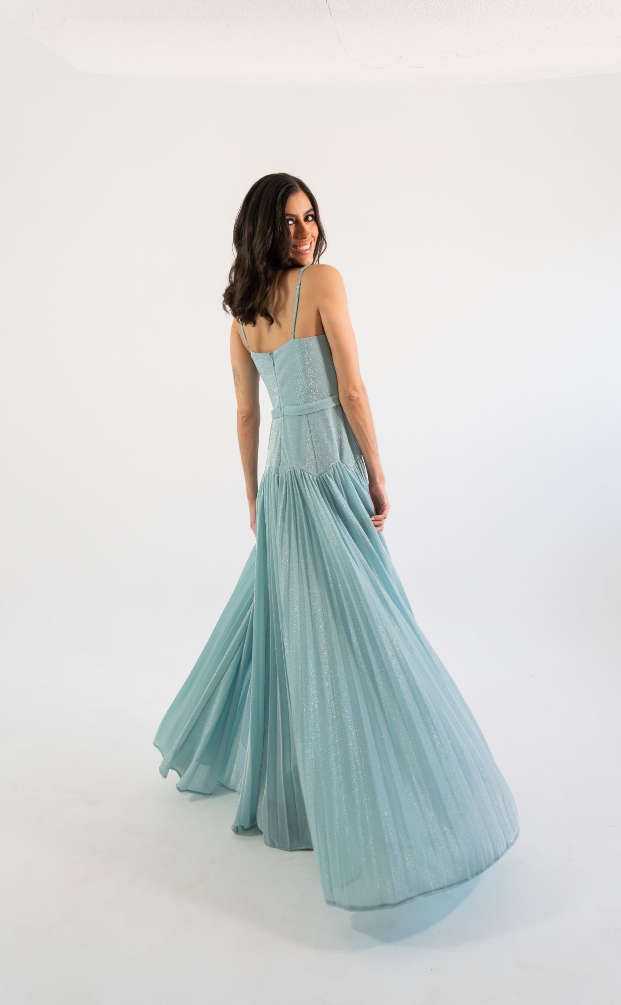 Veronica - azul - Cindel vestidos maxi, midi, mini, para toda ocasion, largos, de fiesta, de boda