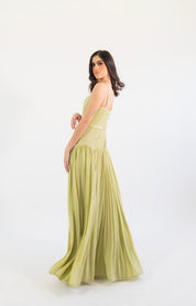 Veronica - verde - Cindel vestidos maxi, midi, mini, para toda ocasion, largos, de fiesta, de boda