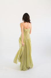 Veronica - verde - Cindel vestidos maxi, midi, mini, para toda ocasion, largos, de fiesta, de boda