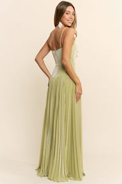 Veronica - verde - Cindel vestidos maxi, midi, mini, para toda ocasion, largos, de fiesta, de boda