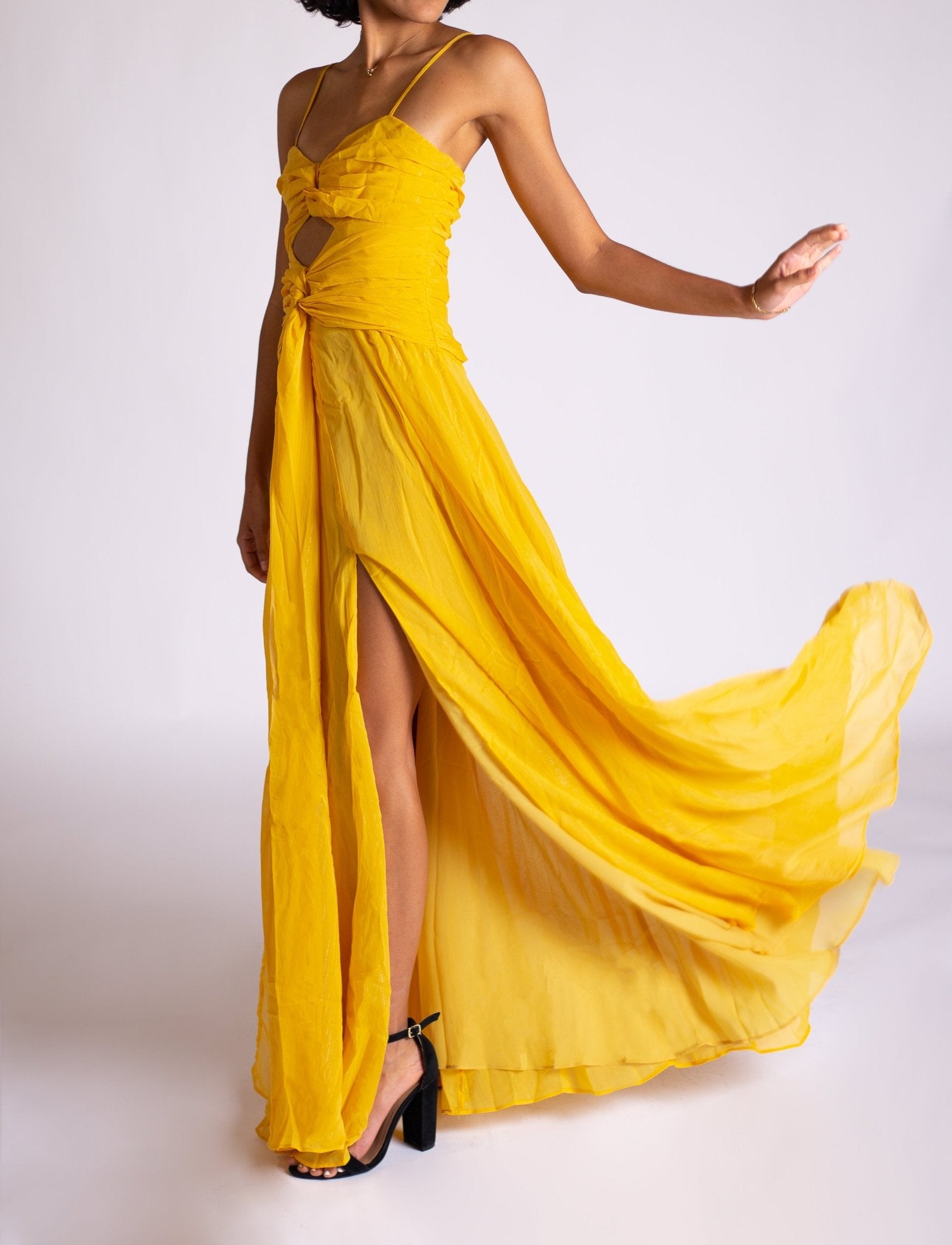Adonis - amarillo - Cindel vestidos maxi, midi, mini, para toda ocasion, largos, de fiesta, de boda