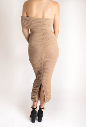 Aline - nude - Cindel vestidos maxi, midi, mini, para toda ocasion, largos, de fiesta, de boda