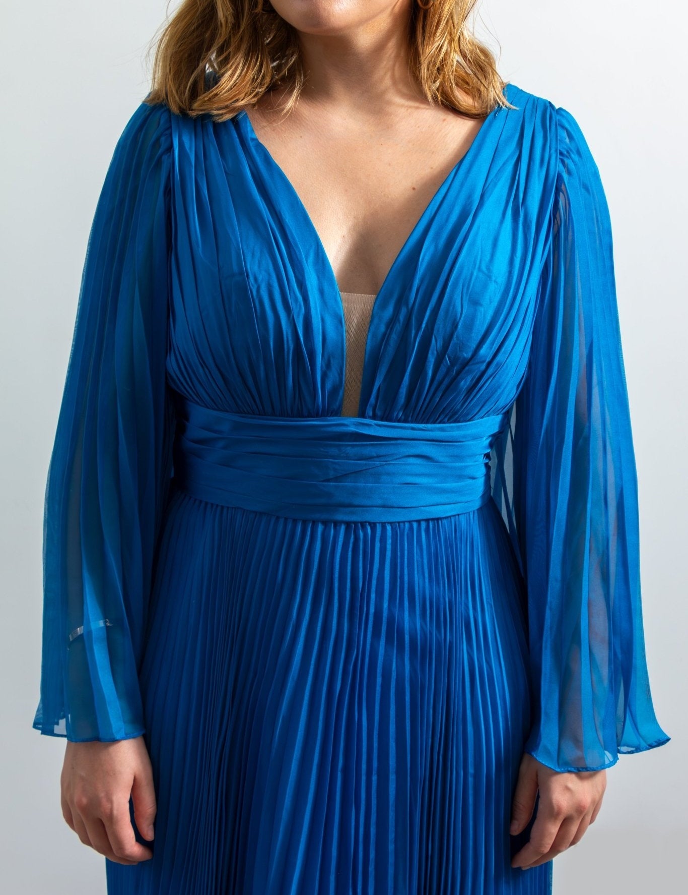 Anika - azul - Cindel vestidos maxi, midi, mini, para toda ocasion, largos, de fiesta, de boda