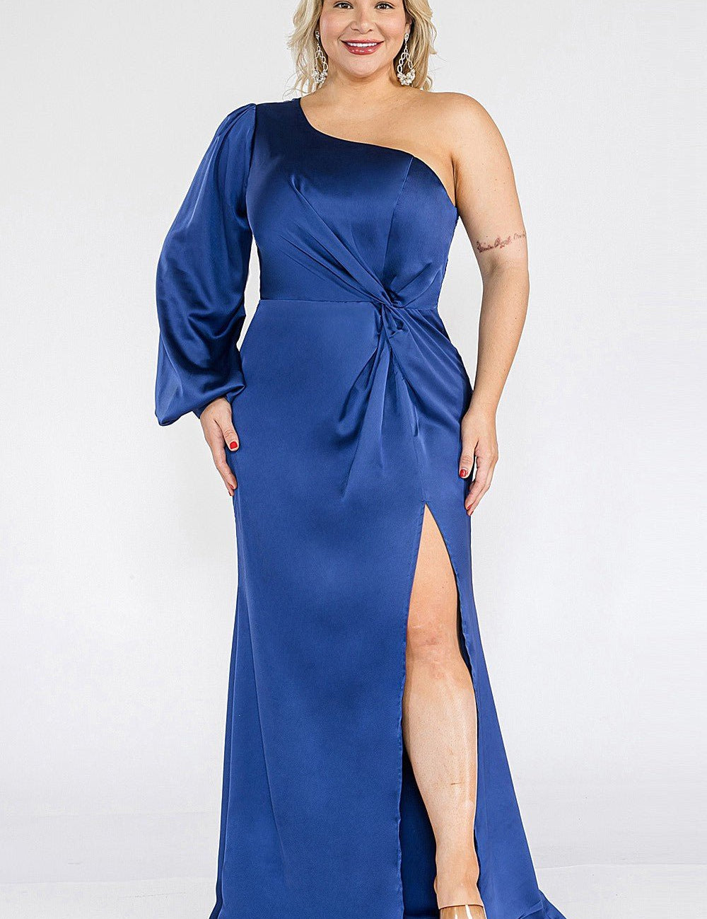 Aurora - azul - Cindel vestidos maxi, midi, mini, para toda ocasion, largos, de fiesta, de boda