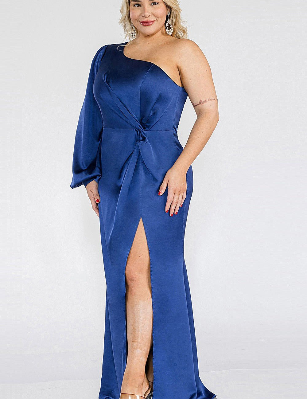 Aurora - azul - Cindel vestidos maxi, midi, mini, para toda ocasion, largos, de fiesta, de boda