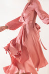Bea - rosa - Cindel vestidos maxi, midi, mini, para toda ocasion, largos, de fiesta, de boda