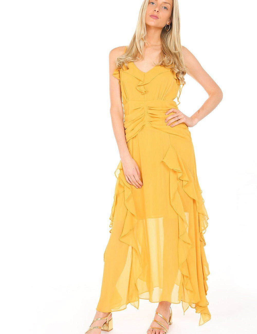 Berenice - amarillo - Cindel vestidos maxi, midi, mini, para toda ocasion, largos, de fiesta, de boda