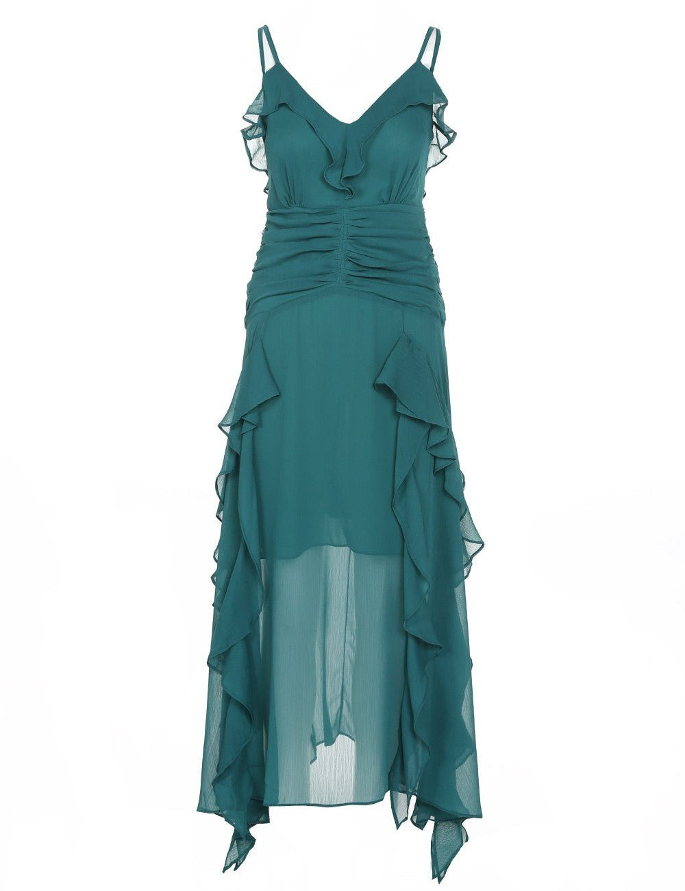 Berenice - verde - Cindel vestidos maxi, midi, mini, para toda ocasion, largos, de fiesta, de boda