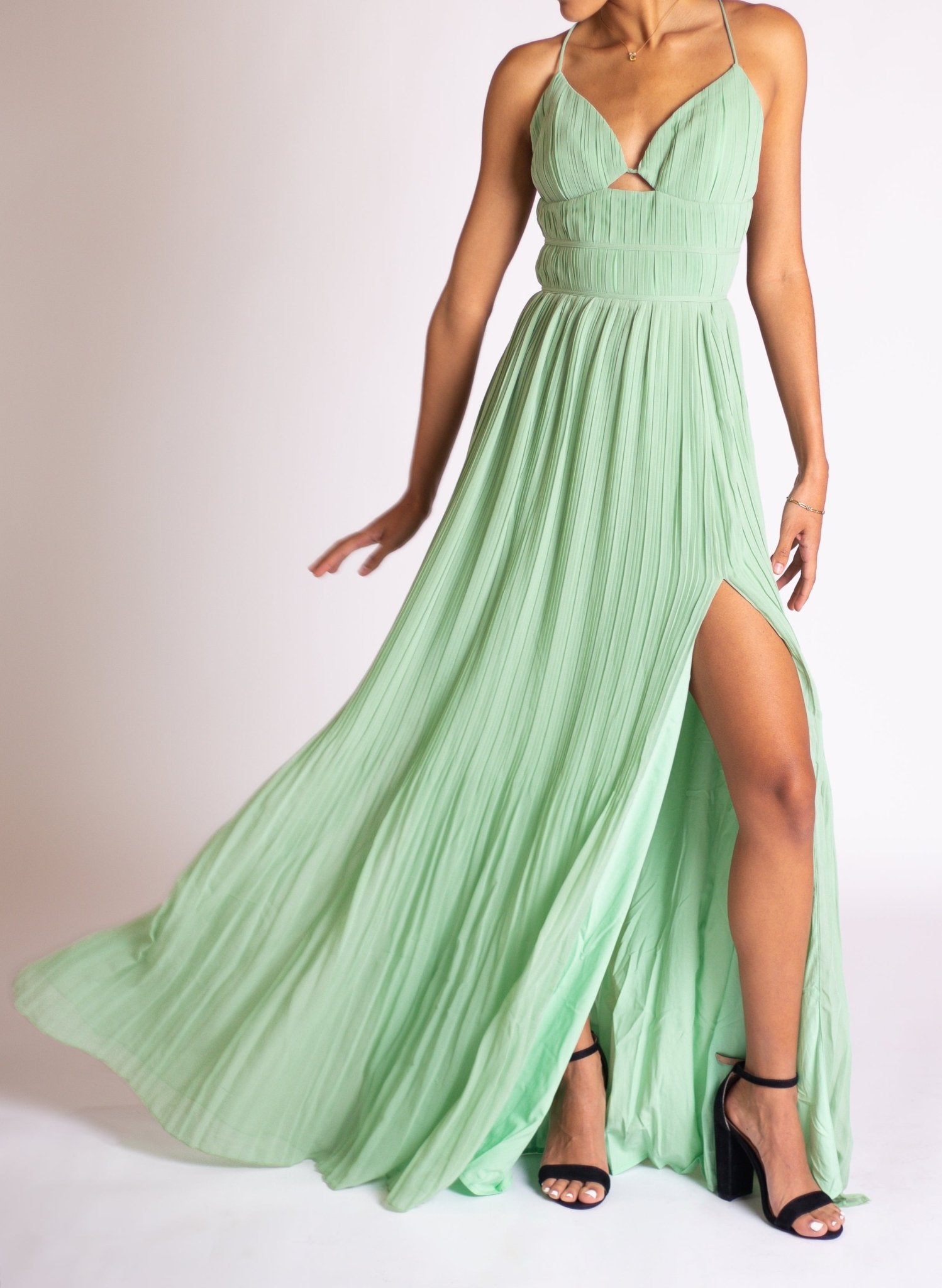 Blair - verde - Cindel vestidos maxi, midi, mini, para toda ocasion, largos, de fiesta, de boda