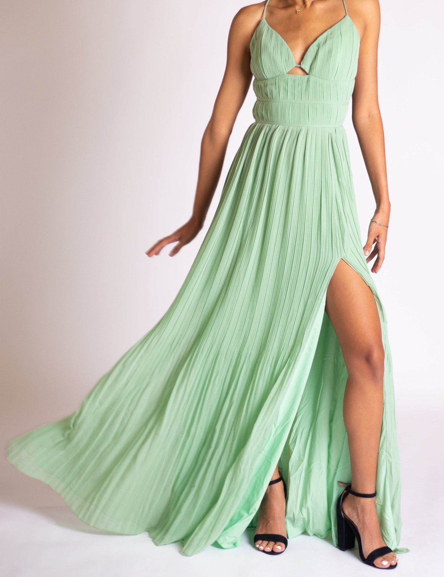 Blair - verde - Cindel vestidos maxi, midi, mini, para toda ocasion, largos, de fiesta, de boda