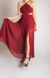 Cressida - rojo - Cindel vestidos maxi, midi, mini, para toda ocasion, largos, de fiesta, de boda
