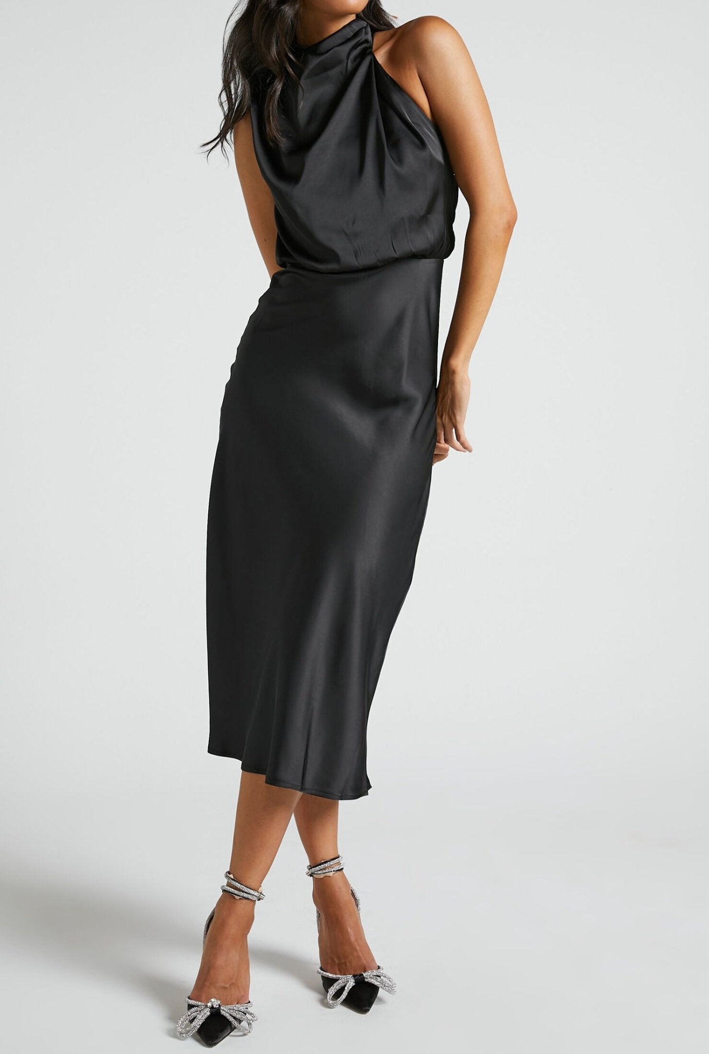 Eiza - negro - Cindel vestidos maxi, midi, mini, para toda ocasion, largos, de fiesta, de boda