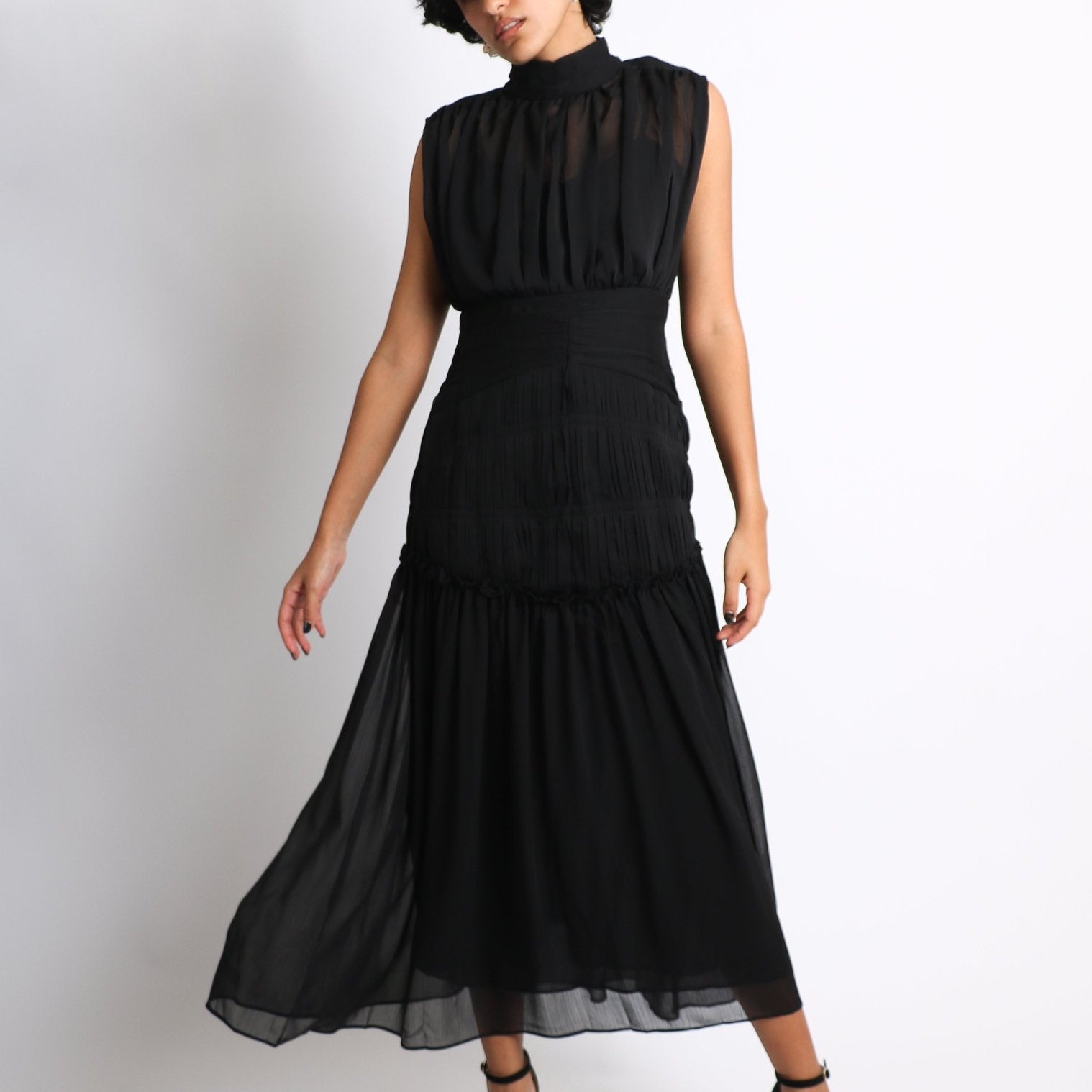 Elvira - negro - Cindel vestidos maxi, midi, mini, para toda ocasion, largos, de fiesta, de boda