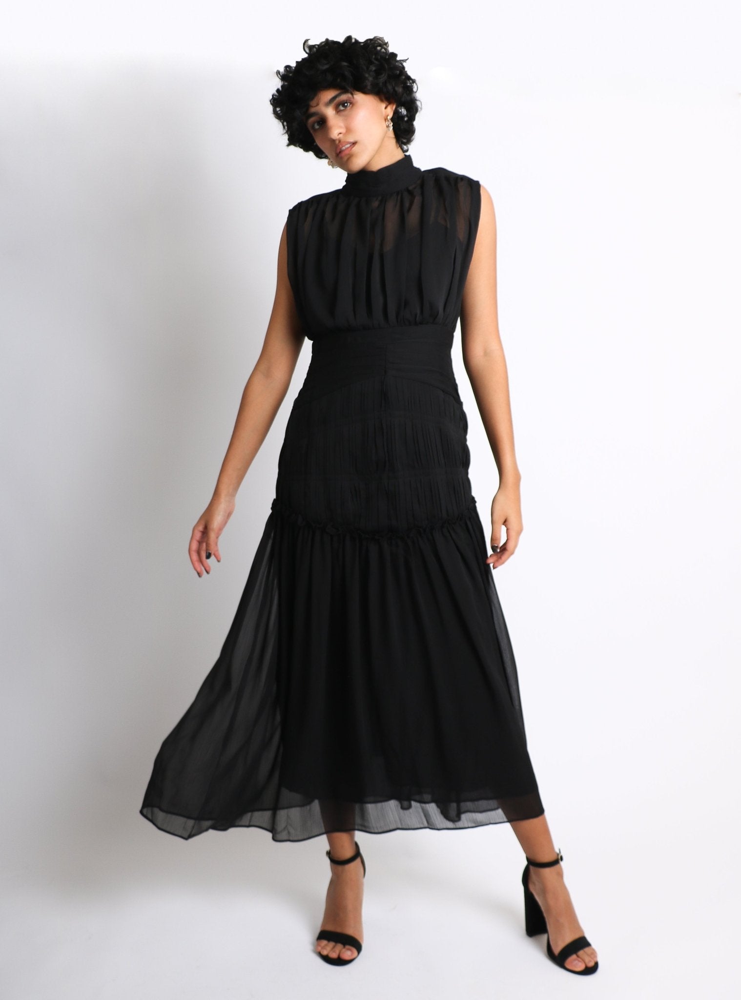 Elvira - negro - Cindel vestidos maxi, midi, mini, para toda ocasion, largos, de fiesta, de boda