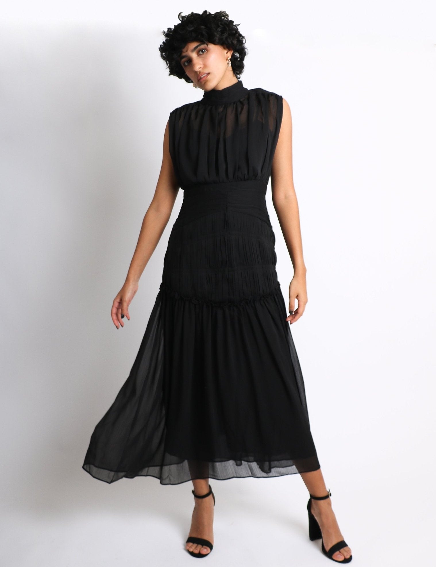 Elvira - negro - Cindel vestidos maxi, midi, mini, para toda ocasion, largos, de fiesta, de boda