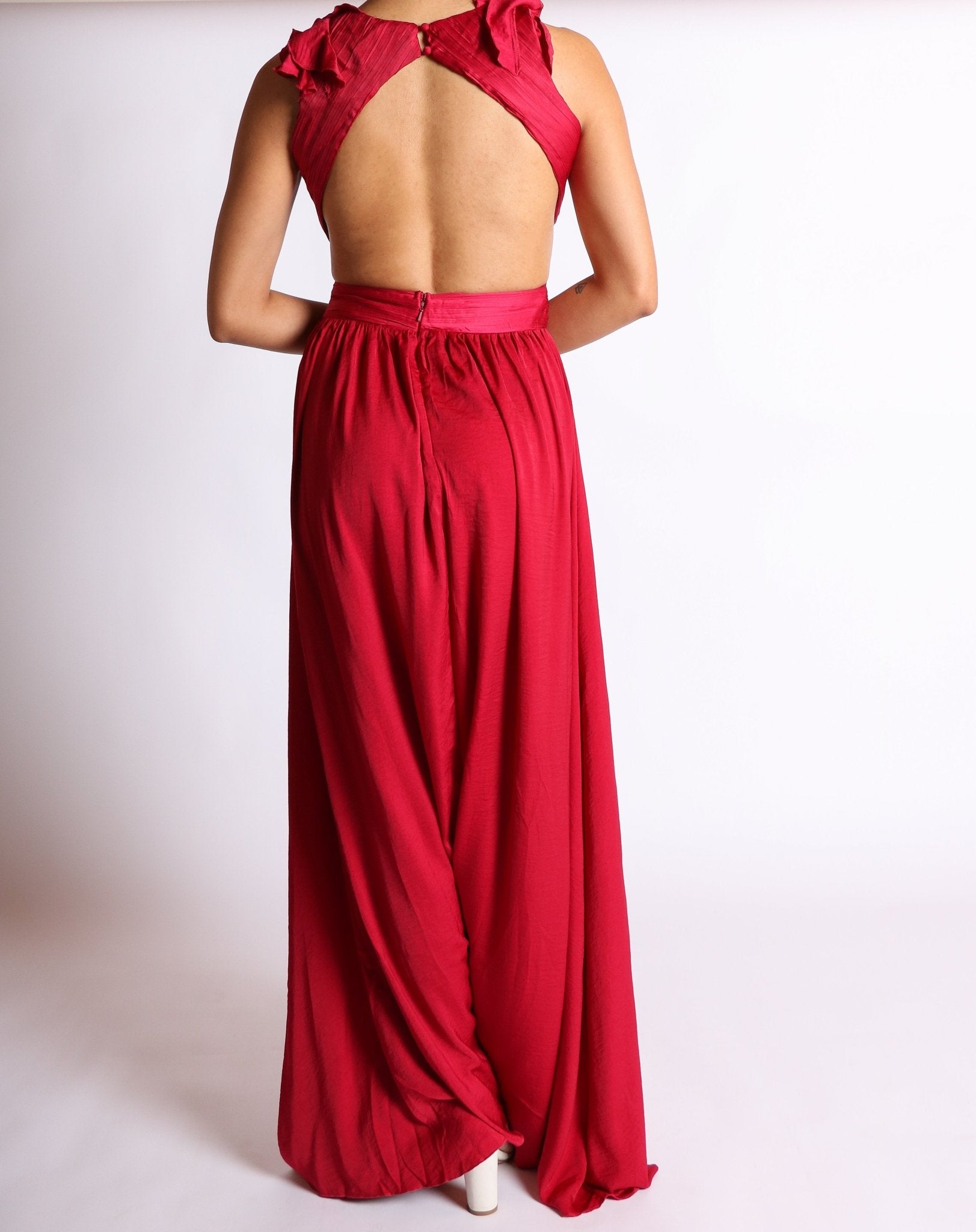 Emory - rojo - Cindel vestidos maxi, midi, mini, para toda ocasion, largos, de fiesta, de boda