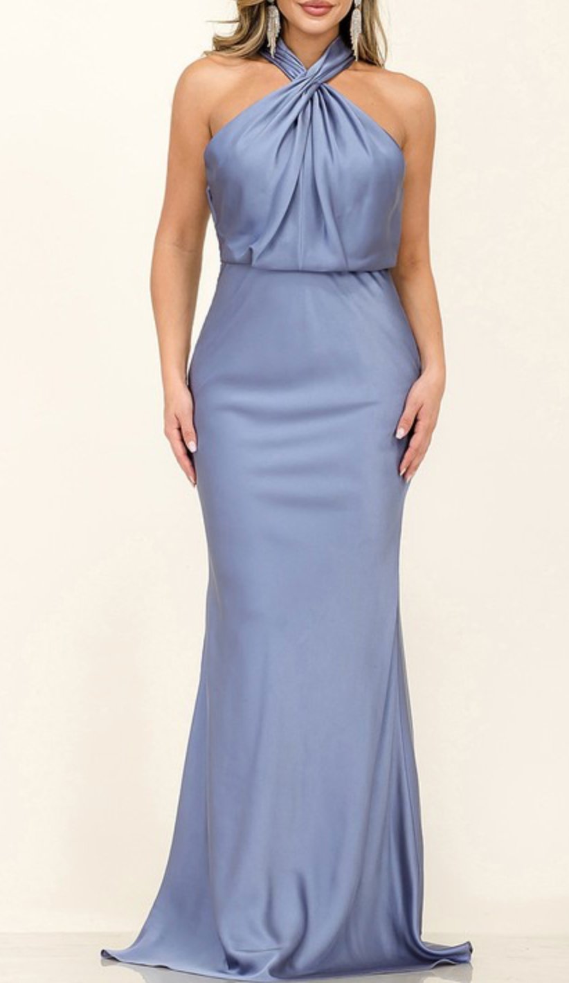 Erin - azul grisaceo - Cindel vestidos maxi, midi, mini, para toda ocasion, largos, de fiesta, de boda