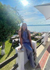 Erin - azul grisaceo - Cindel vestidos maxi, midi, mini, para toda ocasion, largos, de fiesta, de boda