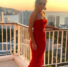 Fornarina - rojo - Cindel vestidos maxi, midi, mini, para toda ocasion, largos, de fiesta, de boda